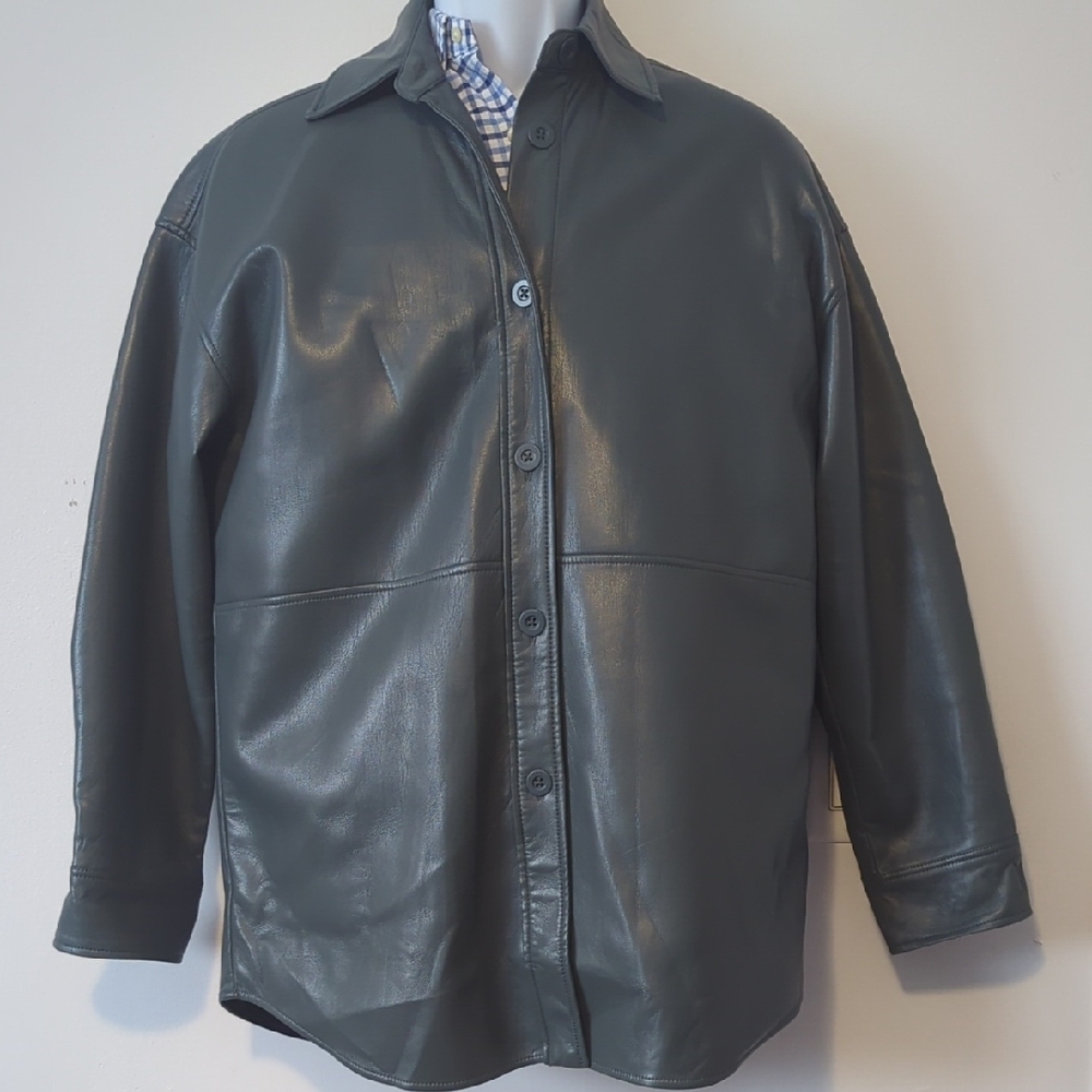 Men's Green Leather Jacket